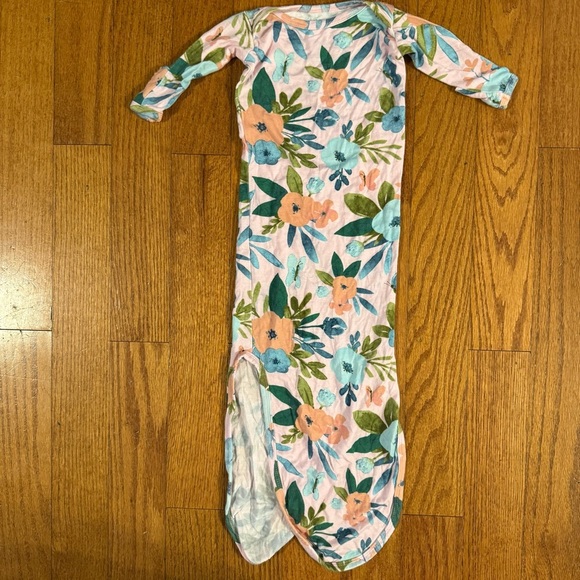 Milkmaid Floral Baby Gown with Long Sleeves Size 0-3M - Picture 1 of 5